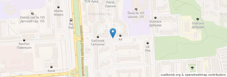 Mapa de ubicacion de Артезианский источник en Russland, Föderationskreis Zentralrussland, Oblast Woronesch, Городской Округ Воронеж.