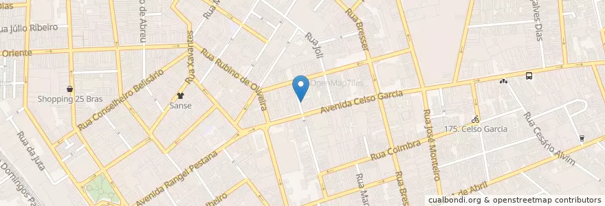 Mapa de ubicacion de Restaurante Girassol en Brasilien, Südosten, São Paulo, Região Geográfica Intermediária De São Paulo, Região Metropolitana De São Paulo, Região Imediata De São Paulo, São Paulo.