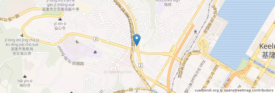 Mapa de ubicacion de 哈囉便當 en 台湾, 台湾省, 基隆市, 中山区.