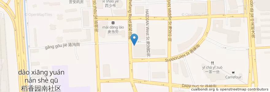 Mapa de ubicacion de 江苏银行 en الصين, بكين, خبي, 海淀区.