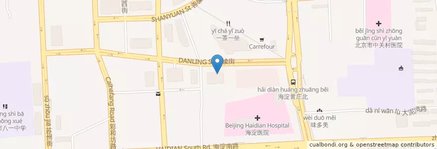 Mapa de ubicacion de 招商银行 en China, Beijing, Hebei, Haidian District.
