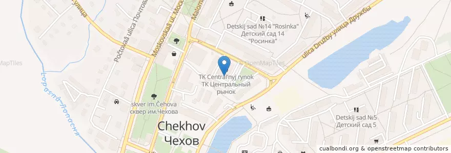 Mapa de ubicacion de Black Cat en 俄罗斯/俄羅斯, Центральный Федеральный Округ, 莫斯科州, Городской Округ Чехов.