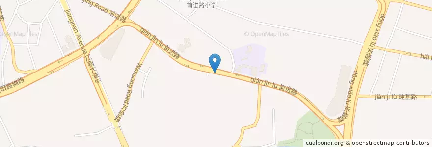 Mapa de ubicacion de 辣辣寿司 en China, Guangdong, 广州市, 海珠区, 江南中街道, 素社街道.