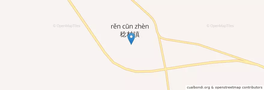 Mapa de ubicacion de 新兴县稔村镇政府 en China, Guangdong, Yunfu City, Xinxing County, Rencun Town.