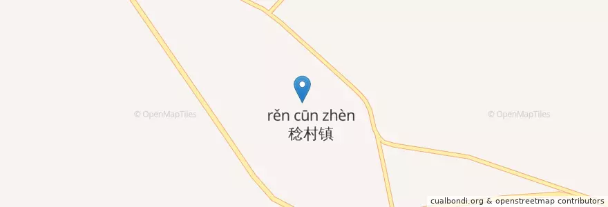 Mapa de ubicacion de 稔村医院 en China, Guangdong, Yunfu City, Xinxing County, Rencun Town.