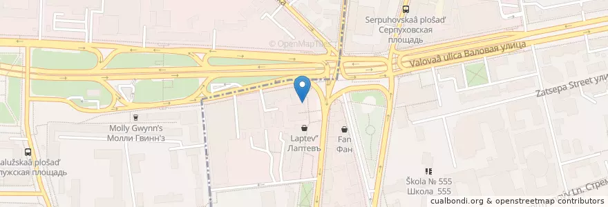 Mapa de ubicacion de 36,6 en Rusya Federasyonu, Центральный Федеральный Округ, Москва, Центральный Административный Округ.