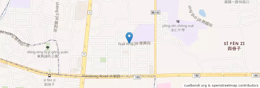 Mapa de ubicacion de 知己簡餐 en 타이완, 타이난 시, 융캉구.