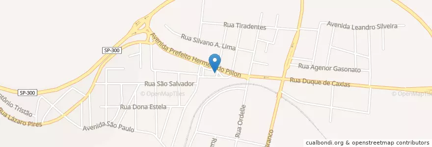 Mapa de ubicacion de Ponto de Táxi 5 en البَرَازِيل, المنطقة الجنوبية الشرقية, ساو باولو, Região Geográfica Intermediária De Campinas, Região Imediata De Piracicaba, Laranjal Paulista.