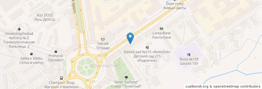 Mapa de ubicacion de Вилка-Ложка en Rusia, Сибирский Федеральный Округ, Wilayah Novosibirsk, Городской Округ Новосибирск.