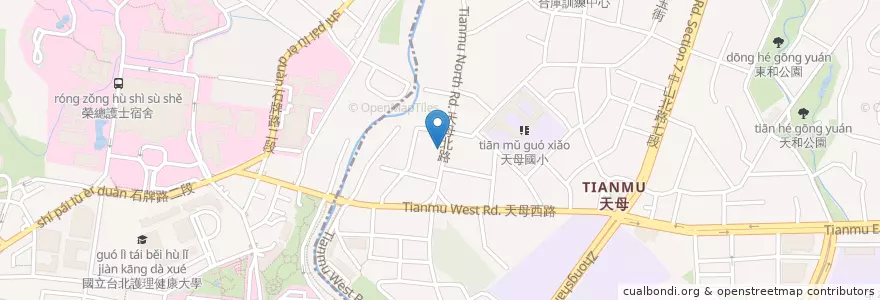 Mapa de ubicacion de 鳳城燒臘粵菜 en Taiwán, Nuevo Taipéi, Taipéi, 北投區.