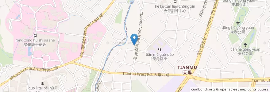 Mapa de ubicacion de 國聯牙醫診所 en Taiwan, New Taipei, Taipei, Beitou.