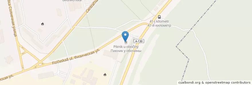 Mapa de ubicacion de Пикник на обочине en Rusia, Distrito Federal Central, Москва, Троицкий Административный Округ, Городской Округ Троицк.