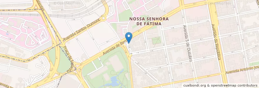 Mapa de ubicacion de Snack Bar Berna en Portogallo, Área Metropolitana De Lisboa, Lisbona, Grande Lisboa, Lisbona, Avenidas Novas.