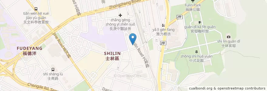 Mapa de ubicacion de 胡哥的店 en Taiwan, New Taipei, Taipei, Shilin District.