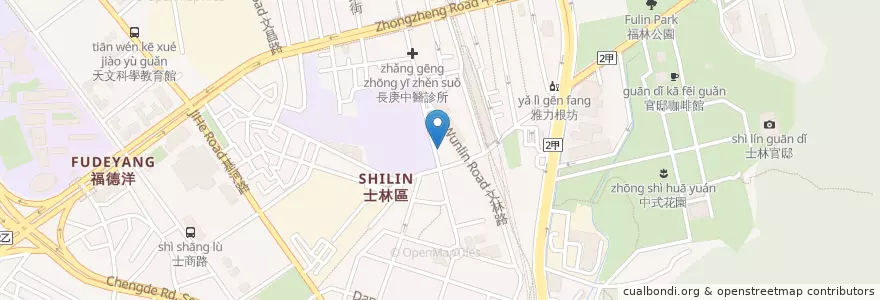 Mapa de ubicacion de 大塊牛排 en 臺灣, 新北市, 臺北市, 士林區.