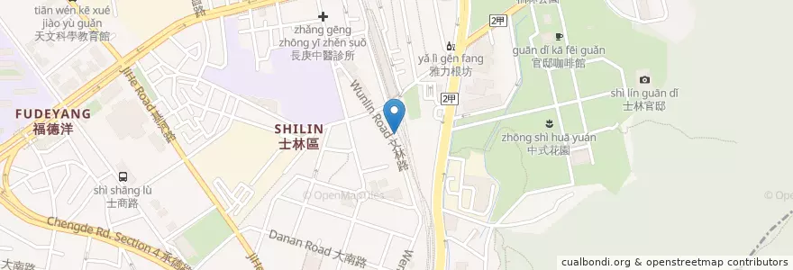 Mapa de ubicacion de 源遠堂中醫診所 en Taiwán, Nuevo Taipéi, Taipéi, 士林區.