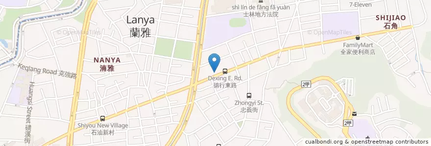 Mapa de ubicacion de 永豐商業銀行 en Taiwan, 新北市, Taipé, 士林區.