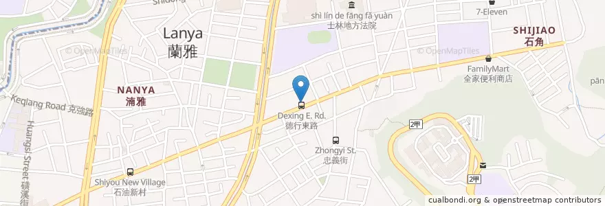 Mapa de ubicacion de 一春堂中醫診所 en Taiwan, Nuova Taipei, Taipei, 士林區.
