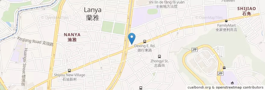 Mapa de ubicacion de 忠誠牙醫診所 en Taiwan, Nuova Taipei, Taipei, 士林區.