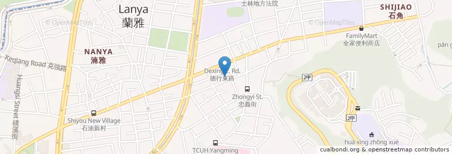 Mapa de ubicacion de 常源動物醫院 en تایوان, 新北市, تایپه, 士林區.