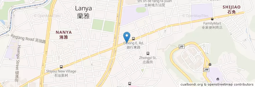 Mapa de ubicacion de 皇家披薩 en Taïwan, Nouveau Taipei, Taipei, District De Shilin.