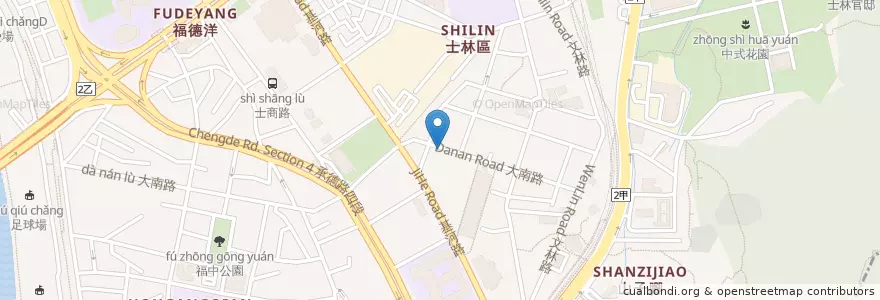 Mapa de ubicacion de 奈ㄟ安餒 en Тайвань, Новый Тайбэй, Тайбэй, Шилинь.
