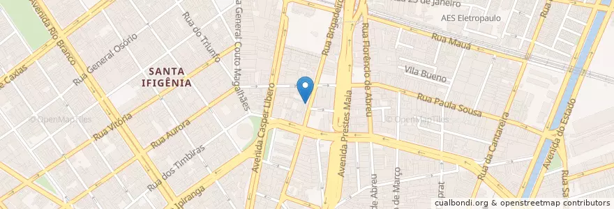 Mapa de ubicacion de Edifício Palácio da Polícia Civil en 巴西, 东南部, 圣保罗, Região Geográfica Intermediária De São Paulo, Região Metropolitana De São Paulo, Região Imediata De São Paulo, 聖保羅.