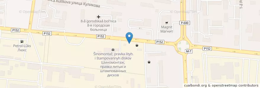 Mapa de ubicacion de Шаурма en Rusland, Centraal Federaal District, Oblast Ivanovo, Ивановский Район, Городской Округ Иваново.