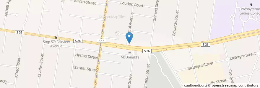 Mapa de ubicacion de Shell en 오스트레일리아, Victoria, City Of Whitehorse.