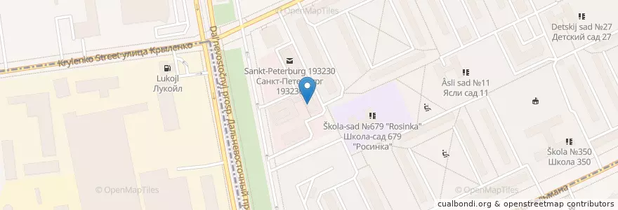 Mapa de ubicacion de Карат Плюс en Russland, Föderationskreis Nordwest, Oblast Leningrad, Sankt Petersburg, Невский Район, Округ № 54.
