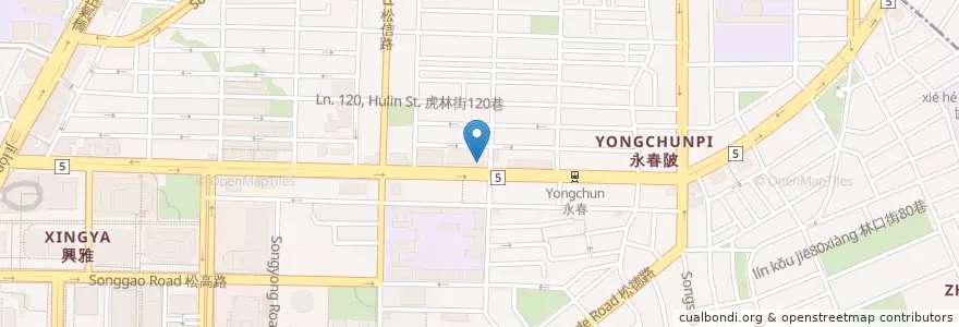 Mapa de ubicacion de 肯德基 en تایوان, 新北市, تایپه, 信義區.