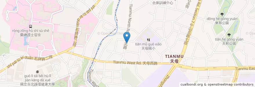 Mapa de ubicacion de 雙合耳鼻喉科 en Taiwán, Nuevo Taipéi, Taipéi, 北投區.