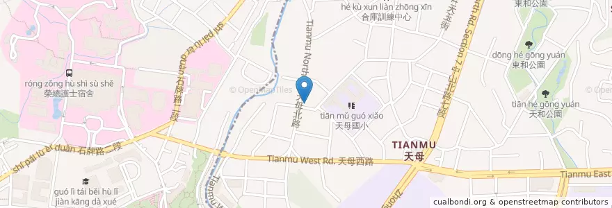 Mapa de ubicacion de 一品山西刀削麵 en Taiwan, 新北市, Taipei, 北投區.