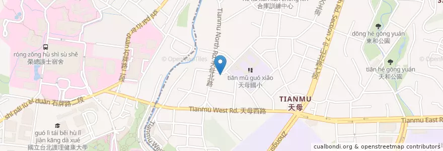 Mapa de ubicacion de 全國心算 en Taïwan, Nouveau Taipei, Taipei, 北投區.