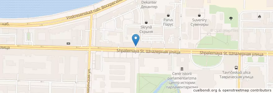 Mapa de ubicacion de Будь умницей en Rusia, Северо-Западный Федеральный Округ, Óblast De Leningrado, San Petersburgo, Округ Смольнинское.
