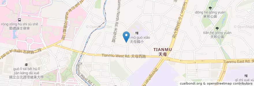 Mapa de ubicacion de 早餐優選 en 타이완, 신베이 시, 타이베이시, 베이터우 구.