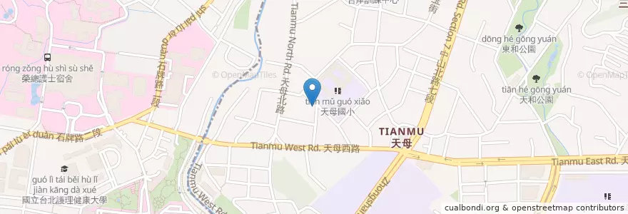 Mapa de ubicacion de 天母尚井 en Тайвань, Новый Тайбэй, Тайбэй, 北投區.