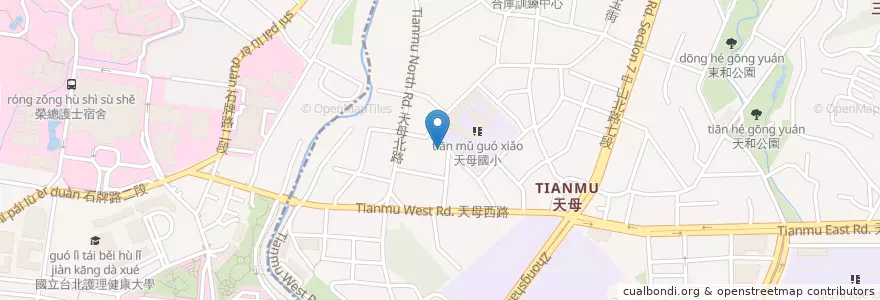 Mapa de ubicacion de 我家牛排 en 台湾, 新北市, 台北市, 北投区.