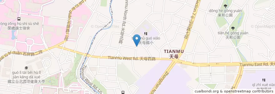 Mapa de ubicacion de 麥香美早餐店 en 타이완, 신베이 시, 타이베이시, 베이터우 구.