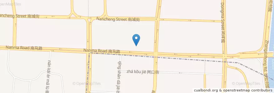 Mapa de ubicacion de 天津市第一中级人民法院 en China, Tianjin, Hebei, Nankai District.