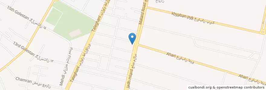Mapa de ubicacion de رستوران آقا بزرگ en إیران, محافظة ألبرز, شهرستان فردیس, بخش مرکزی فردیس, فردیس.