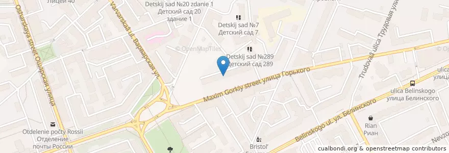 Mapa de ubicacion de INVITRO en Rusia, Приволжский Федеральный Округ, Óblast De Nizhni Nóvgorod, Городской Округ Нижний Новгород.