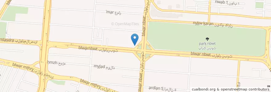 Mapa de ubicacion de رستوران KFC en 이란, استان البرز, شهرستان کرج, بخش مرکزی شهرستان کرج, کرج.