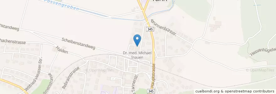 Mapa de ubicacion de Michael Inauen en İsviçre, Zürih, Bezirk Hinwil, Dürnten.
