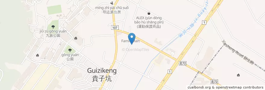 Mapa de ubicacion de 聖母聖心愛子會 en 타이완, 신베이 시, 타이산 구.