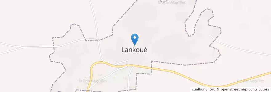 Mapa de ubicacion de Lankoué en Burkina Faso, Boucle Du Mouhoun, Sourou, Lankoué, Lankoué.