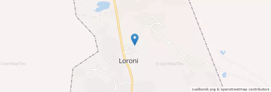 Mapa de ubicacion de Loroni en Burquina Faso, Boucle Du Mouhoun, Sourou, Toéni, Loroni.
