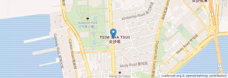 Mapa de ubicacion de HSBC en China, Guangdong, Hong Kong, Kowloon, New Territories, Yau Tsim Mong District.
