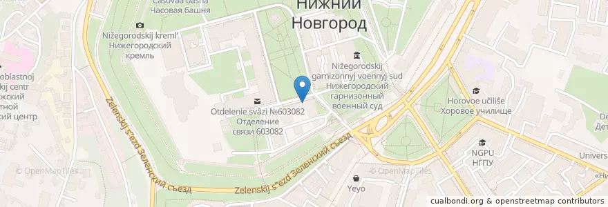 Mapa de ubicacion de Контрольно-счетная палата Нижегородской области en Russia, Volga Federal District, Nizhny Novgorod Oblast, Nizhny Novgorod.