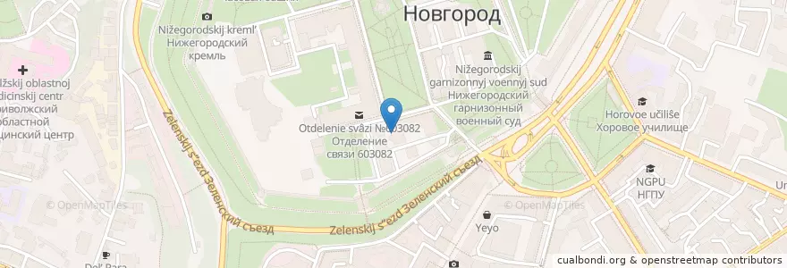 Mapa de ubicacion de Министерство спорта Нижегородской области en Russia, Volga Federal District, Nizhny Novgorod Oblast, Nizhny Novgorod.